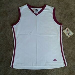 New w/ tags Adidas women's sleeveless white top